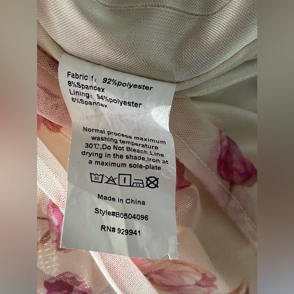 SBetro Pink Babydoll Mini Dress Ruched Spaghetti Strap - Picture 7 of 7